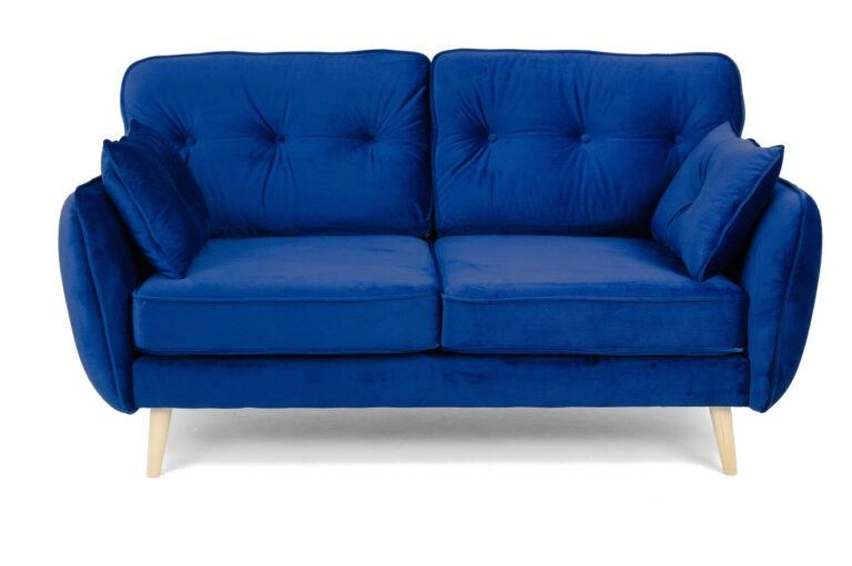 Ethan 2 Seater Sofa Blue Velluto 25