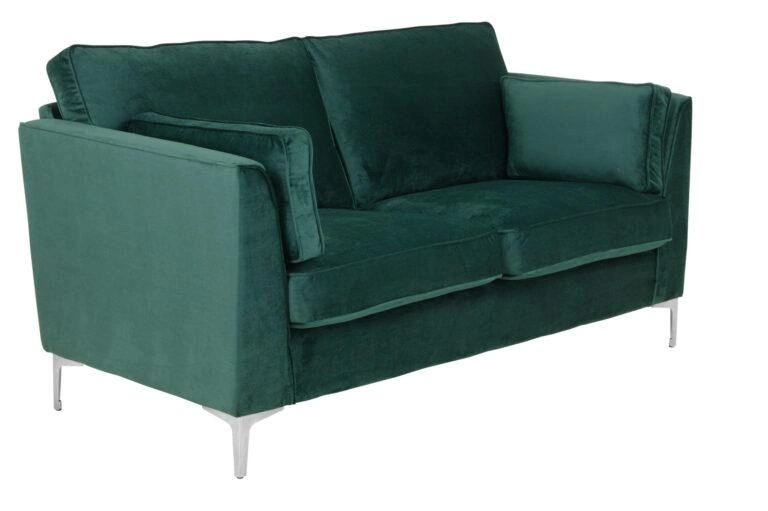 Edison 2 Seater Sofa Green Velluto 10