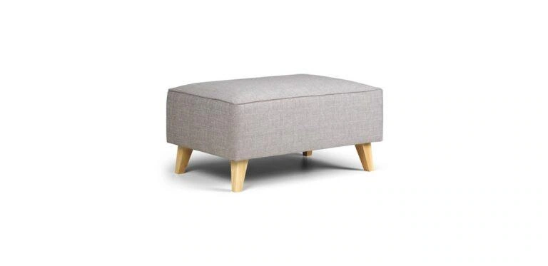 Aida Pouf Footstool Grey Sawana 84