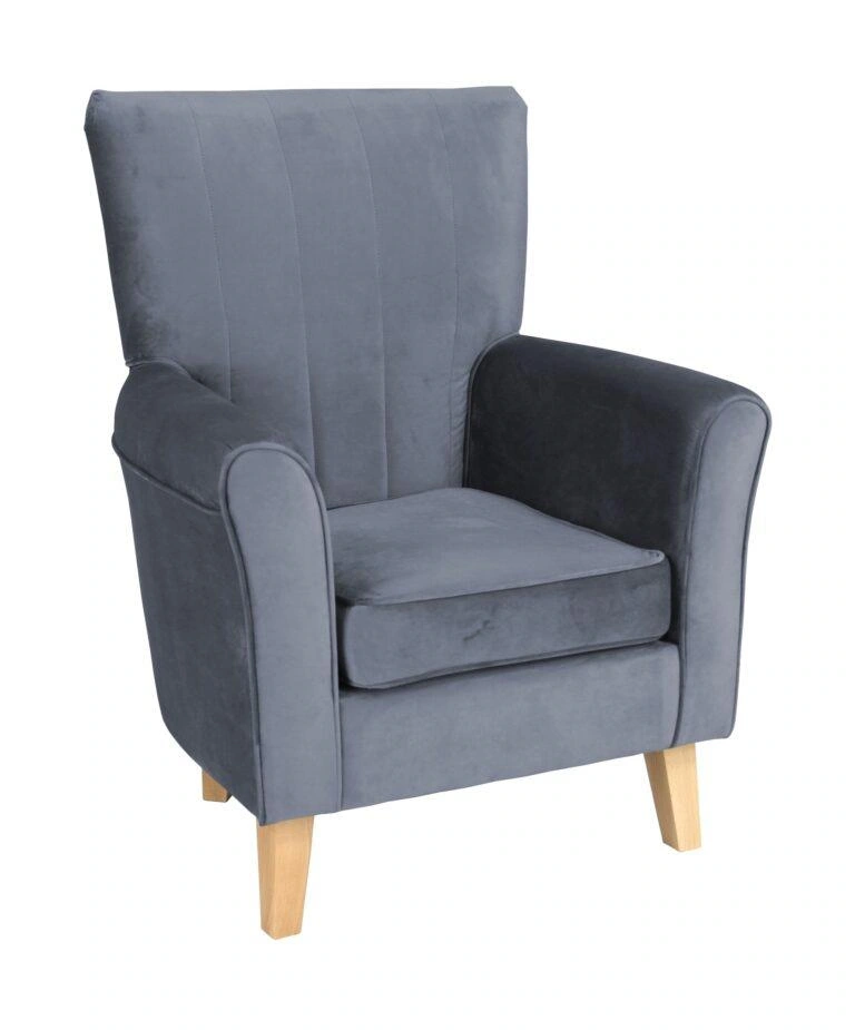 Bristol Armchair Grey Velluto 18