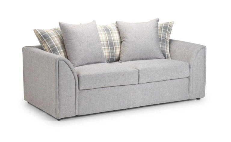 Byron 2 Seater Sofa Bed Grey Lisbon Silver