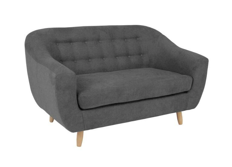 California 2 Seater Sofa Dark Grey Soro 97
