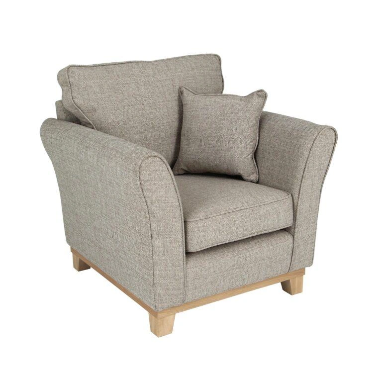 Delta Armchair Grey Lisbon Silver