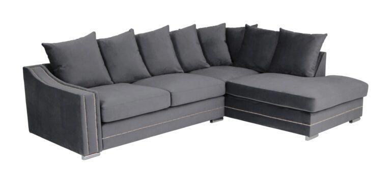 Denver Corner Sofa Right Velluto 18 Anthracite