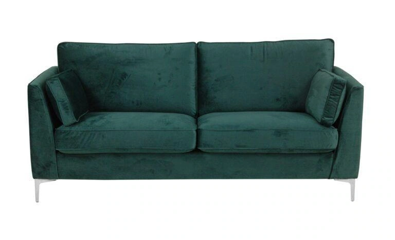 Edison 3 Seater Sofa Green Velluto 10