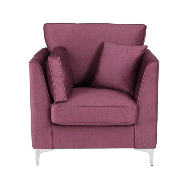 Edison Armchair Violet Gracelands Wine