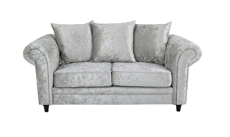 Fulham 2 Seater Sofa Glitz Silver