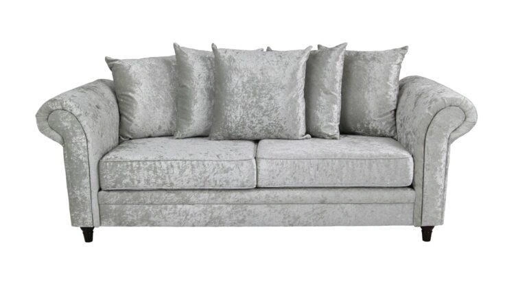 Fulham 3 Seater Sofa Glitz Silver
