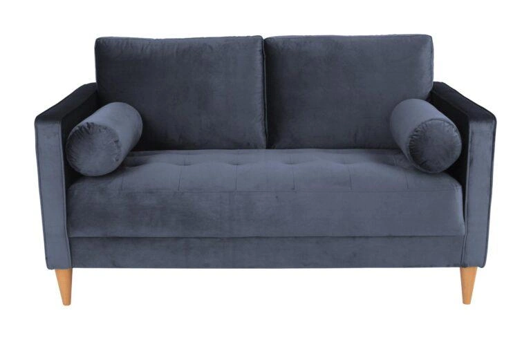 Harper 2 Seater Sofa Blue Velluto 11