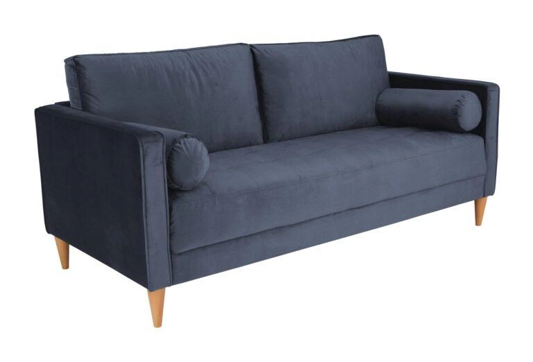 Harper 3 Seater Sofa Blue Velluto 11