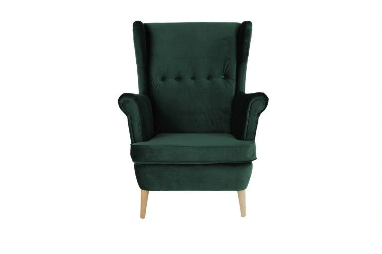 Rebeca Armchair Plush Bottle Green