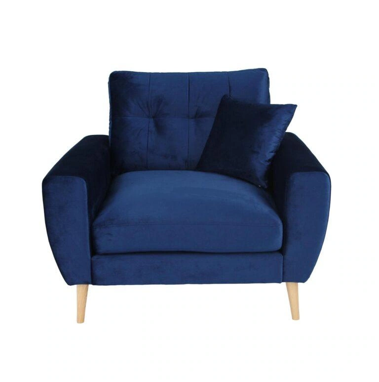Laura Armchair Navy Blue Velluto 25