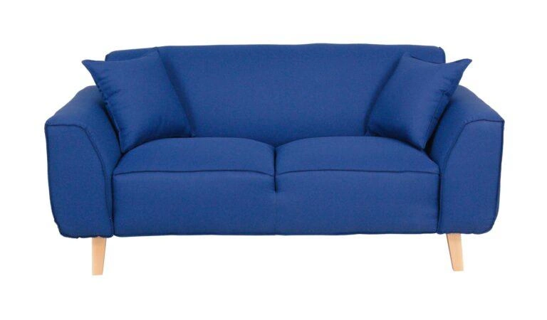 Nero 2 Seater Sofa Blue Velluto 25 Navy