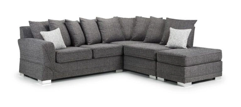 New York Corner Sofa Bed Right Grey Lisbon Grey