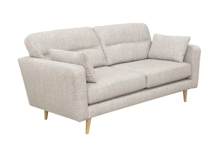 Zenith 3 Seater Sofa Lisbon Silver