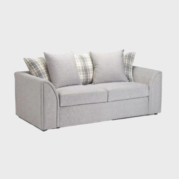 Byron 2 Seater Sofa Bed Grey Lisbon Silver