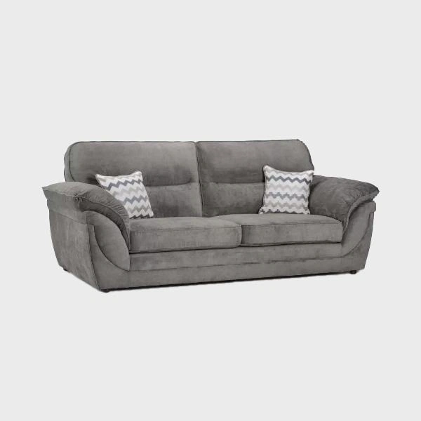 Chloe 3 Seater Sofa Grey Kensington Charcoal