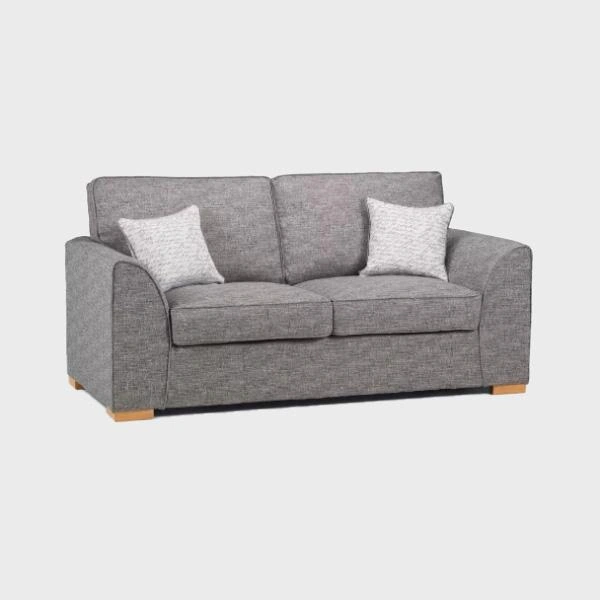 Dallas 3 Seater Sofa Grey Como Charcoal