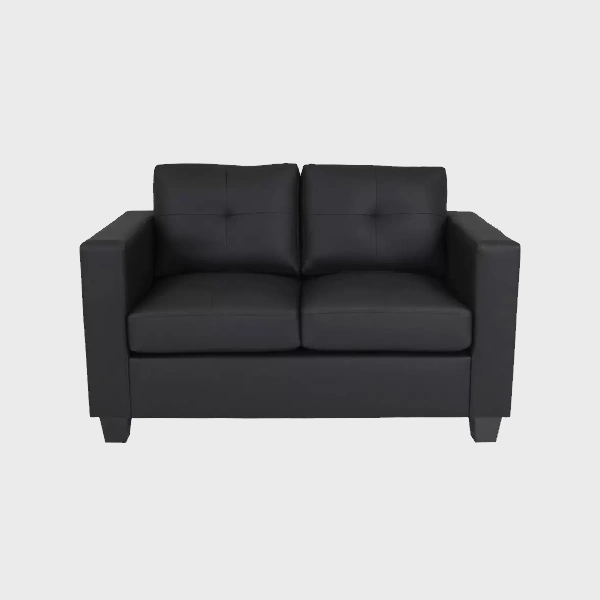 Jerry 2 Seater Sofa Black Soft 11