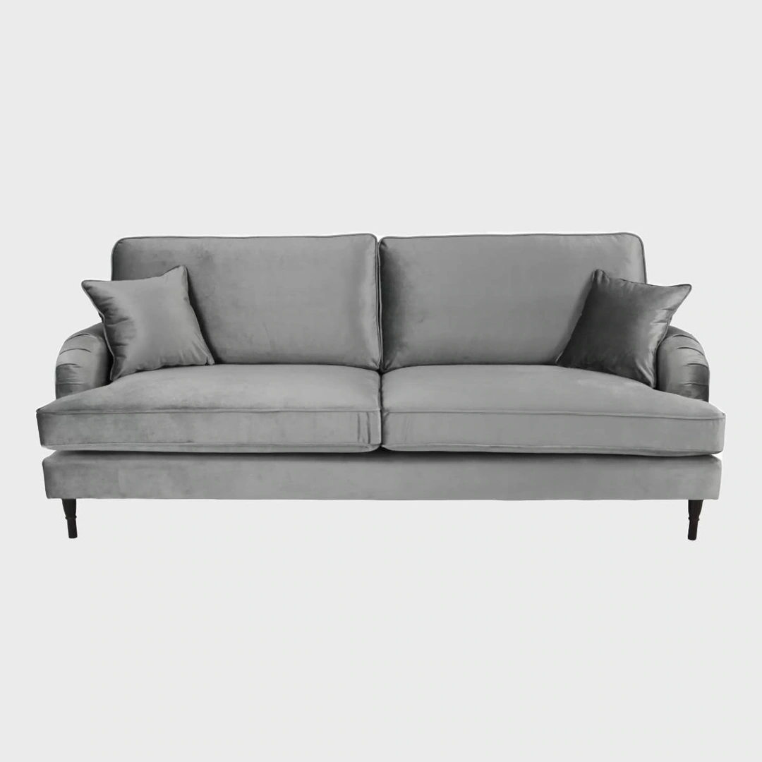 Rupert 4 Seater Sofa Velluto 18 Anthracite Grey