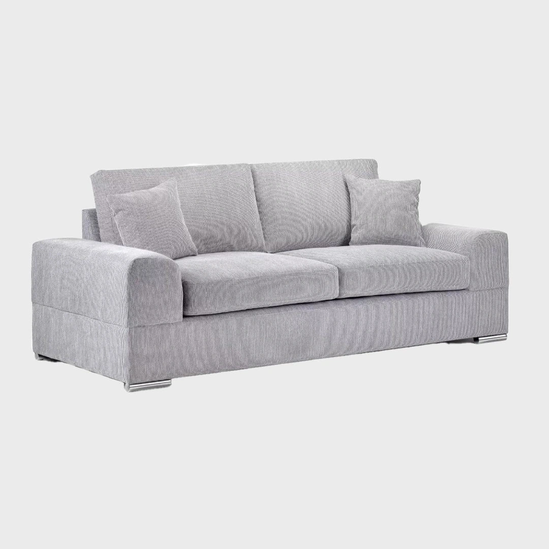 Veda 3 Seater Sofa Grey Lisbon Grey