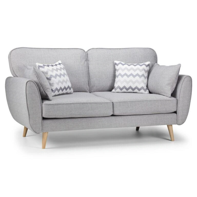 Zara 2 Seater Sofa Lisbon Silver