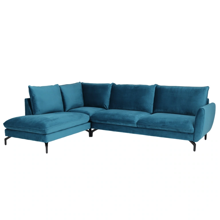 Toronto Corner Sofa Left Turquoise Malia Mallard
