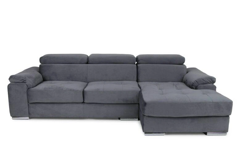 Glen Corner Sofa Right Plush Steel