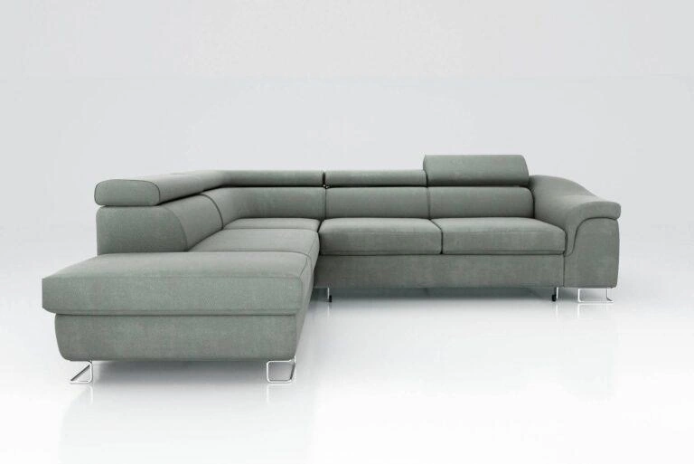 Lavos Corner Sofa Bed Left Green