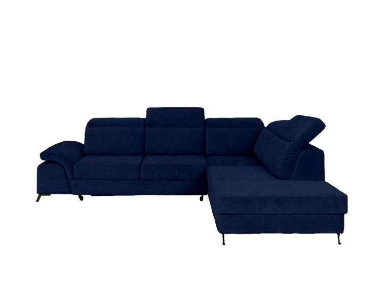 Calvaro Corner Sofa Bed Right Dark Blue Vogue 13