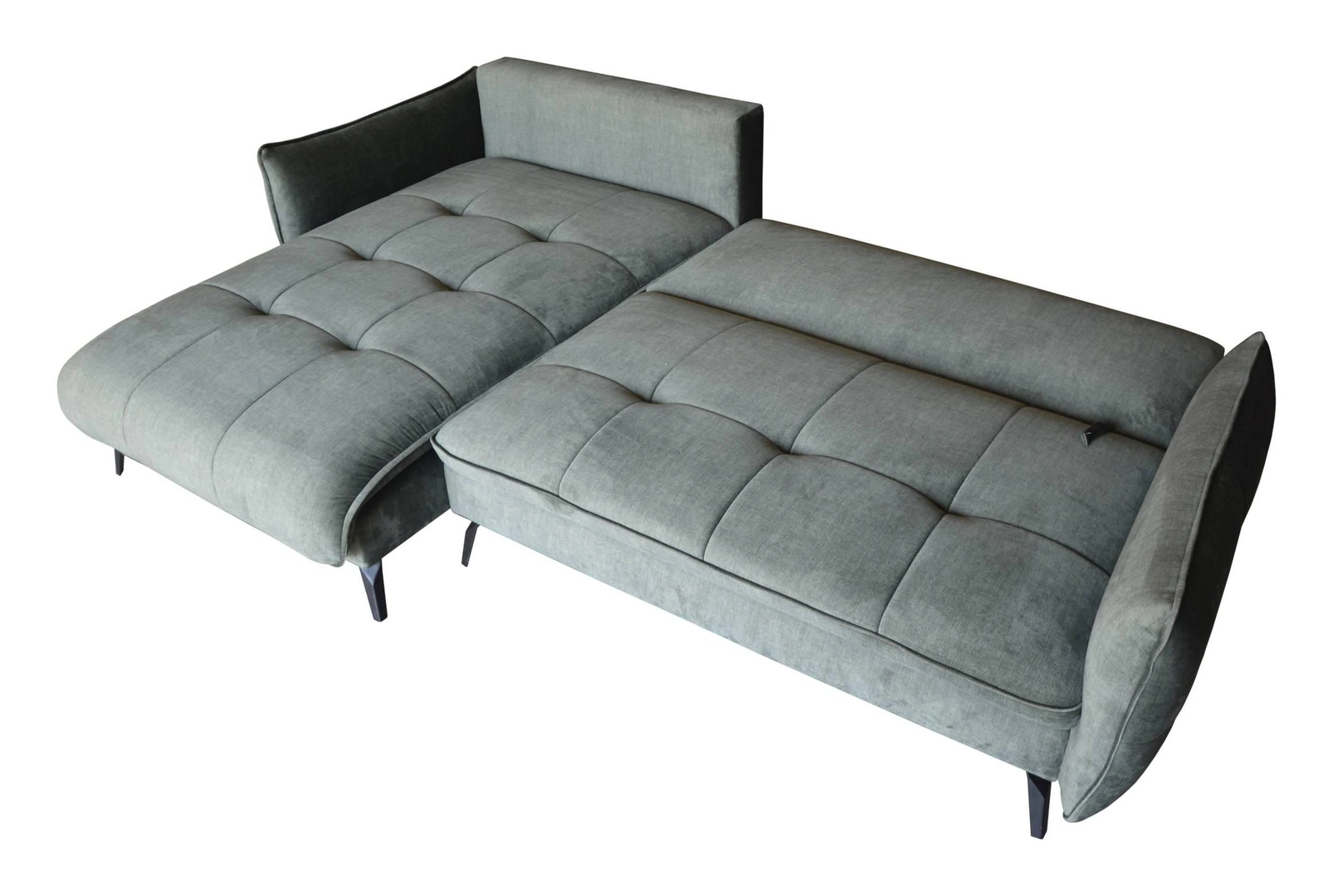 Vigo Corner Sofa Bed Left Grey