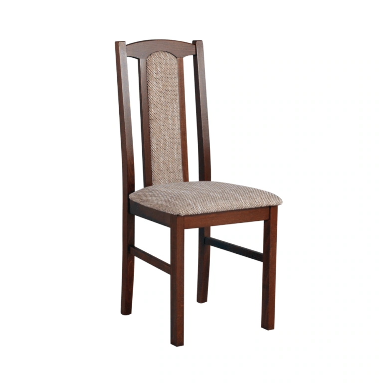 Boss 7 Wooden Chair Walnut / Beige 96 x 43 x 40 cm