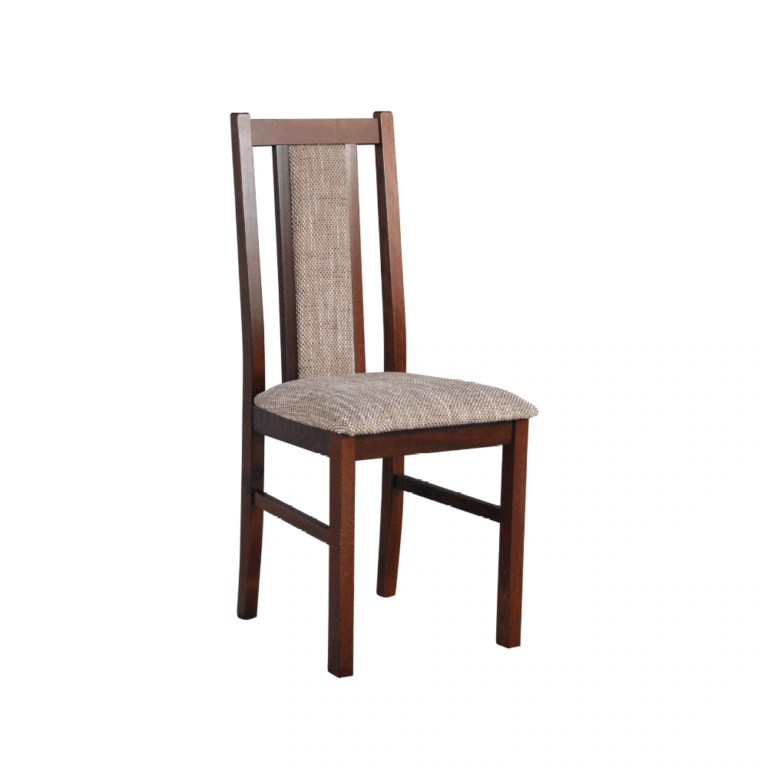 Boss 14 Wooden Chair Walnut / Beige 94 x 43 x 40 cm