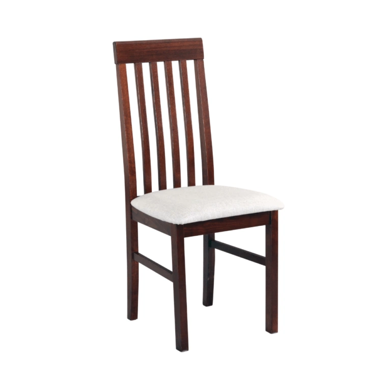 Nilo 1 Wooden Chair Walnut / White 96 x 43 x 40 cm