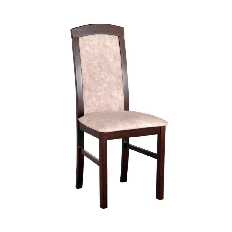Nilo 5 Wooden Chair Walnut / Beige 96 x 43 x 40 cm