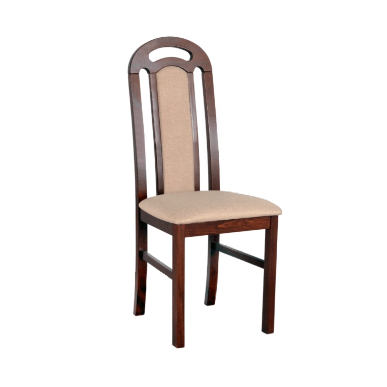 Piano Wooden Chair Walnut / Light Beige 101 x 43 x 40 cm
