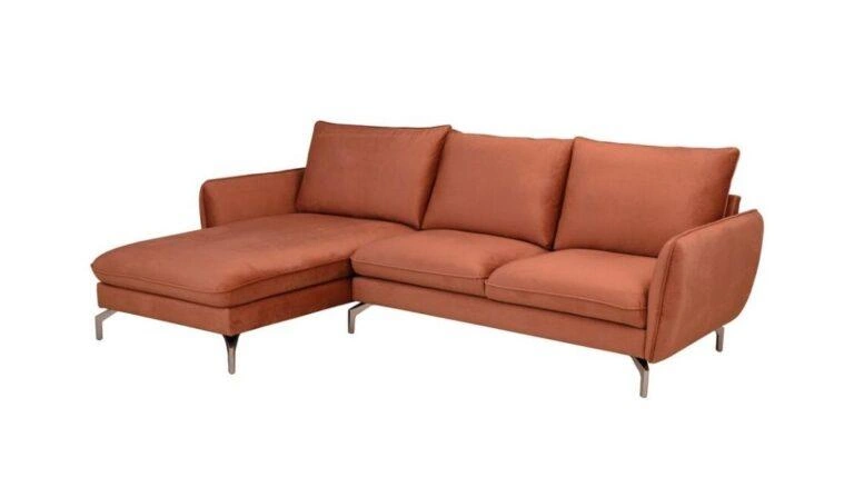 Lavard 2 Arms Corner Sofa Left Orange Monolith 61