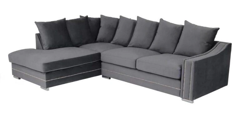 Denver Corner Sofa Left Velluto 18 Anthracite
