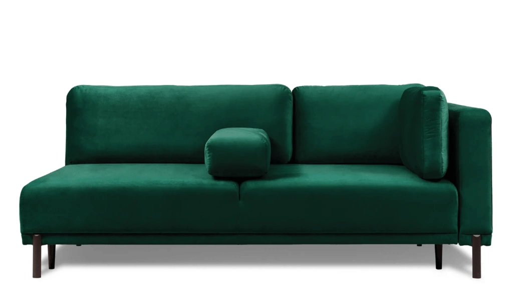 bottle green sofa, Austin right-hand corner sofa, modern green sectional, plush fabric sofa, contemporary living room furniture