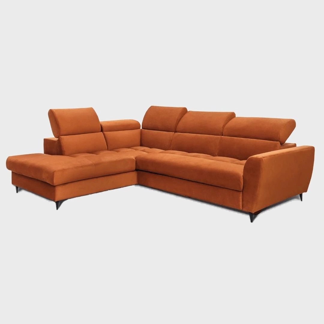 Avivo Corner Sofa Bed Left Red / Orange Vocal 1