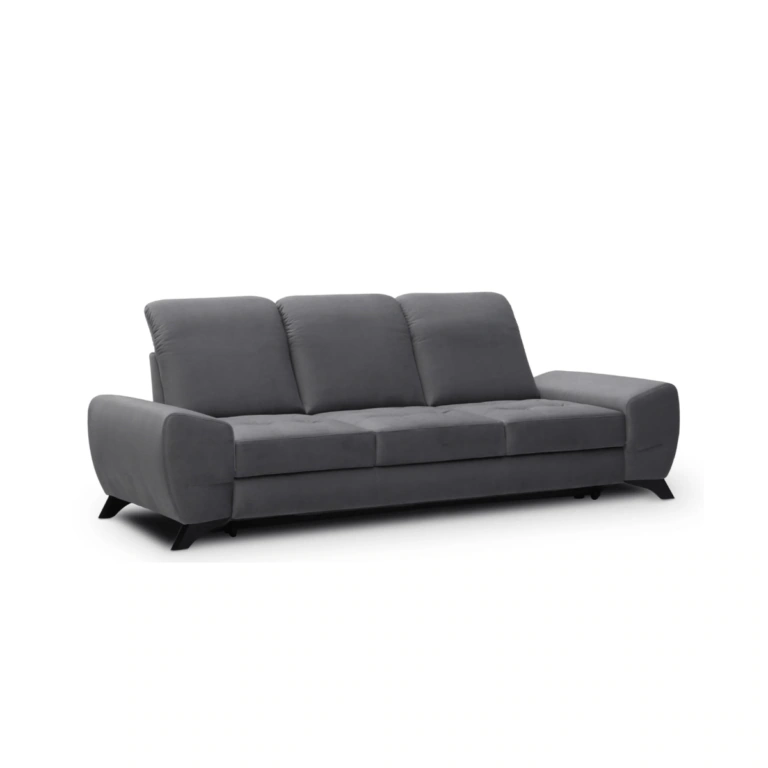 Barcelona 3 Sofa Bed Grey Venus Velvet 2929