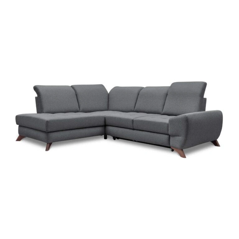 Barcelona Corner Sofa Bed Left Dark Grey Neat 95