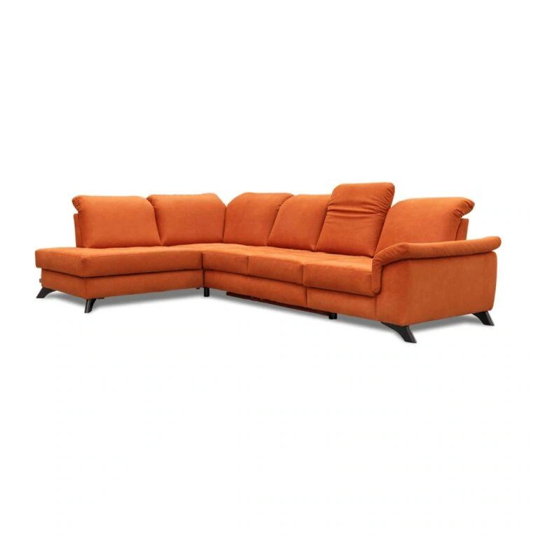 Barcelona Corner Sofa Bed Left Orange Spirit 55