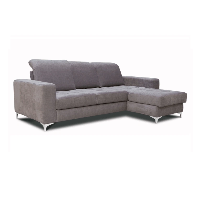 Barcelona Corner Sofa Bed Right Grey / Pink Spirit 213