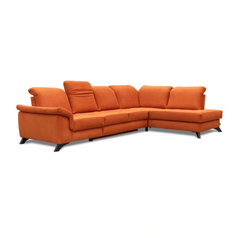 Barcelona Corner Sofa Bed Right Orange Spirit 55