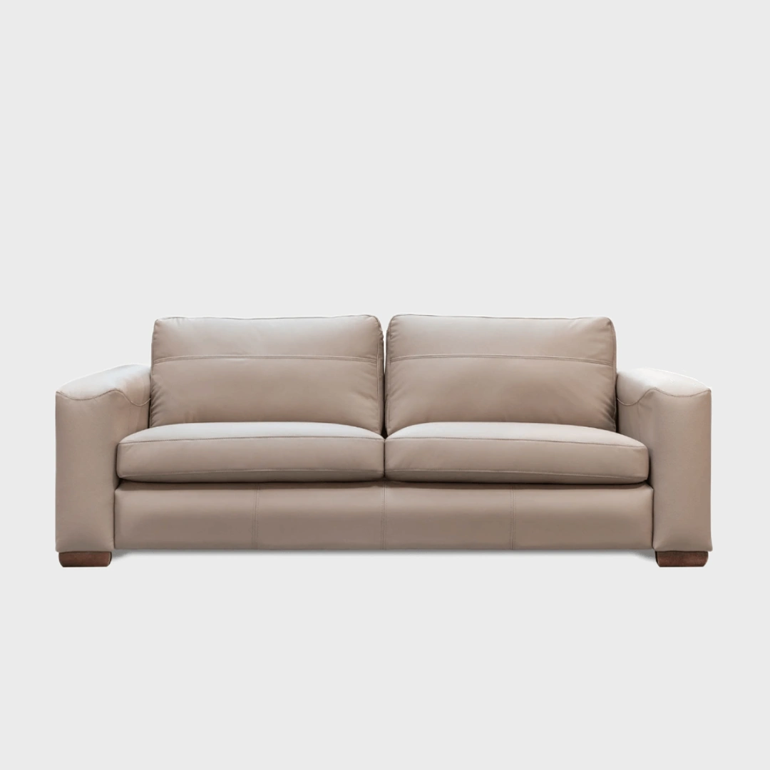 Davos 3 Seater Sofa Bright Cold Brown Leather DSH 03