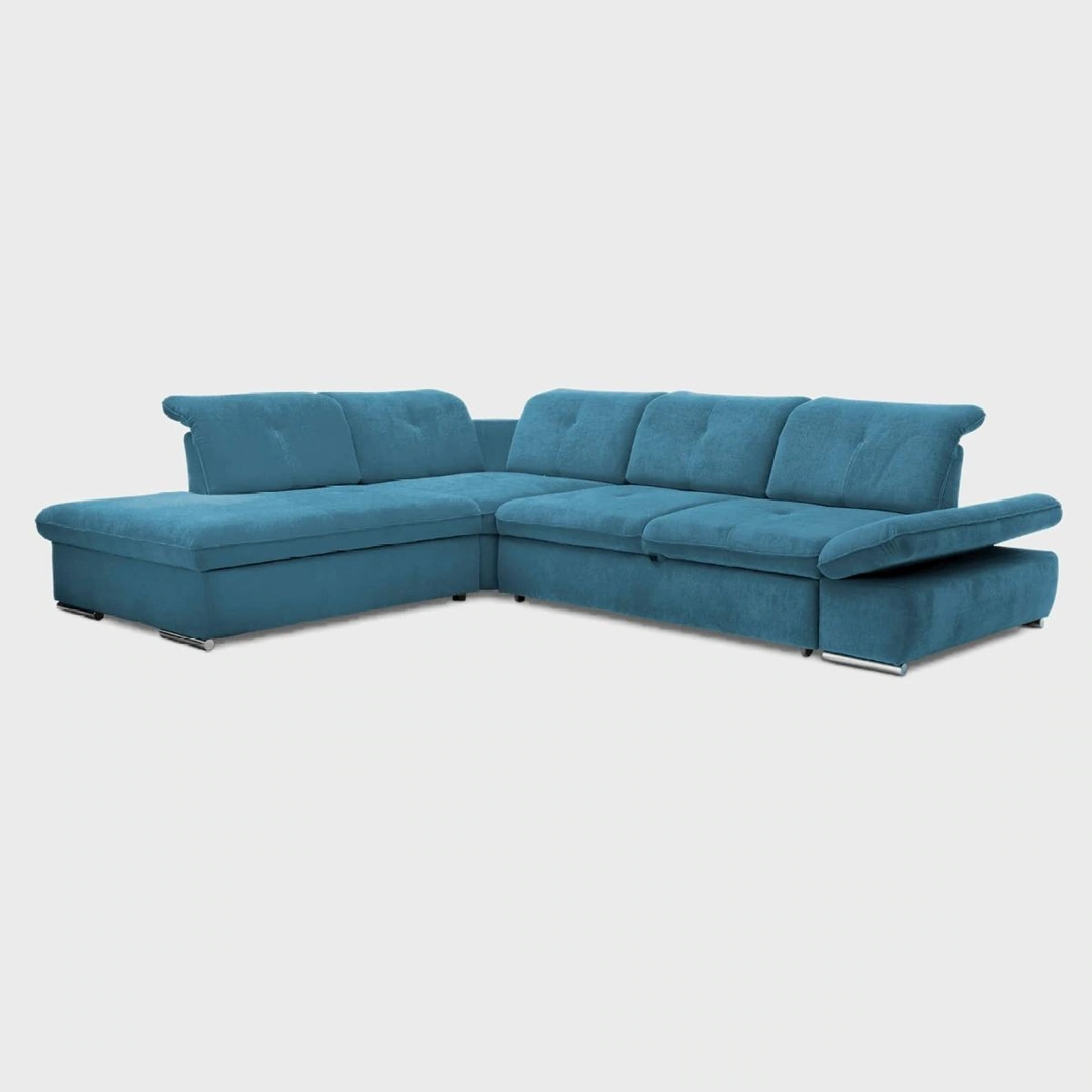 Edit Large Corner Sofa Bed Left Sea Blue Mystic 510