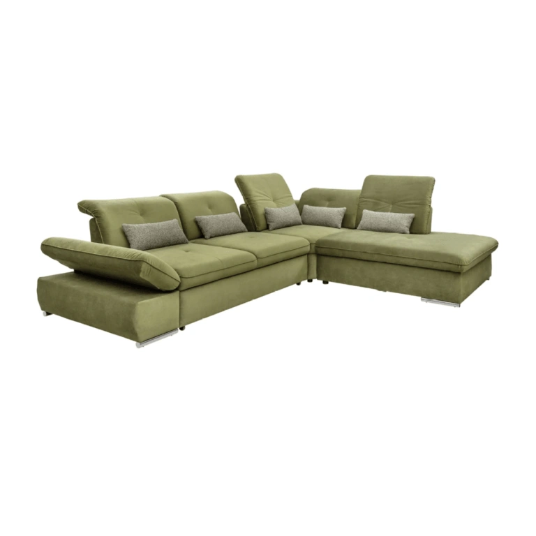 Edit Large Corner Sofa Bed Right Olive Vocal 11