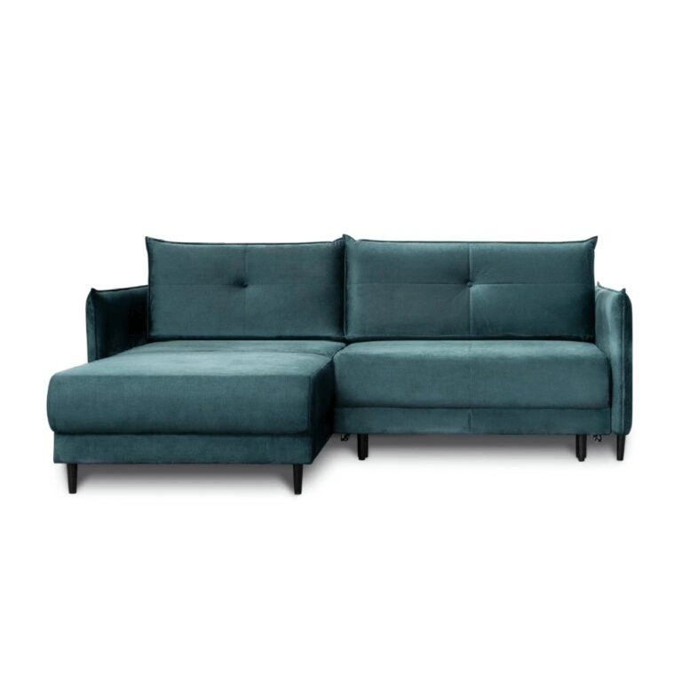 Haiti Corner Sofa Bed Left Bottle Green Tivoli 37