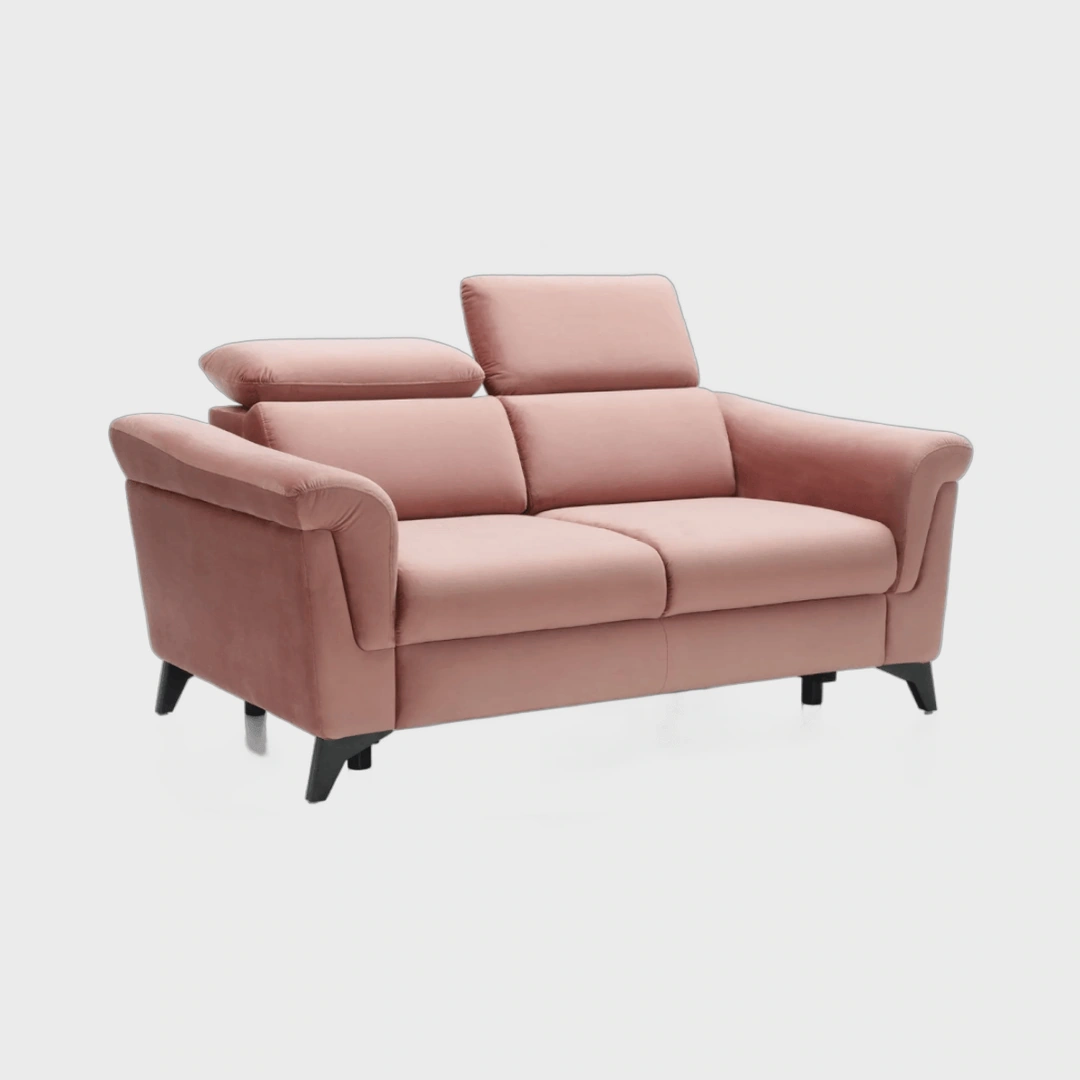 Hampton 2 Seater Sofa Pink Sunny 2258